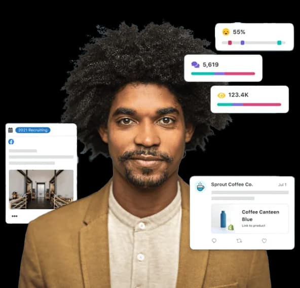 Social media management dashboard