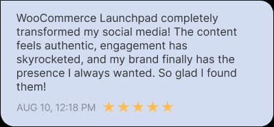Client review screenshot